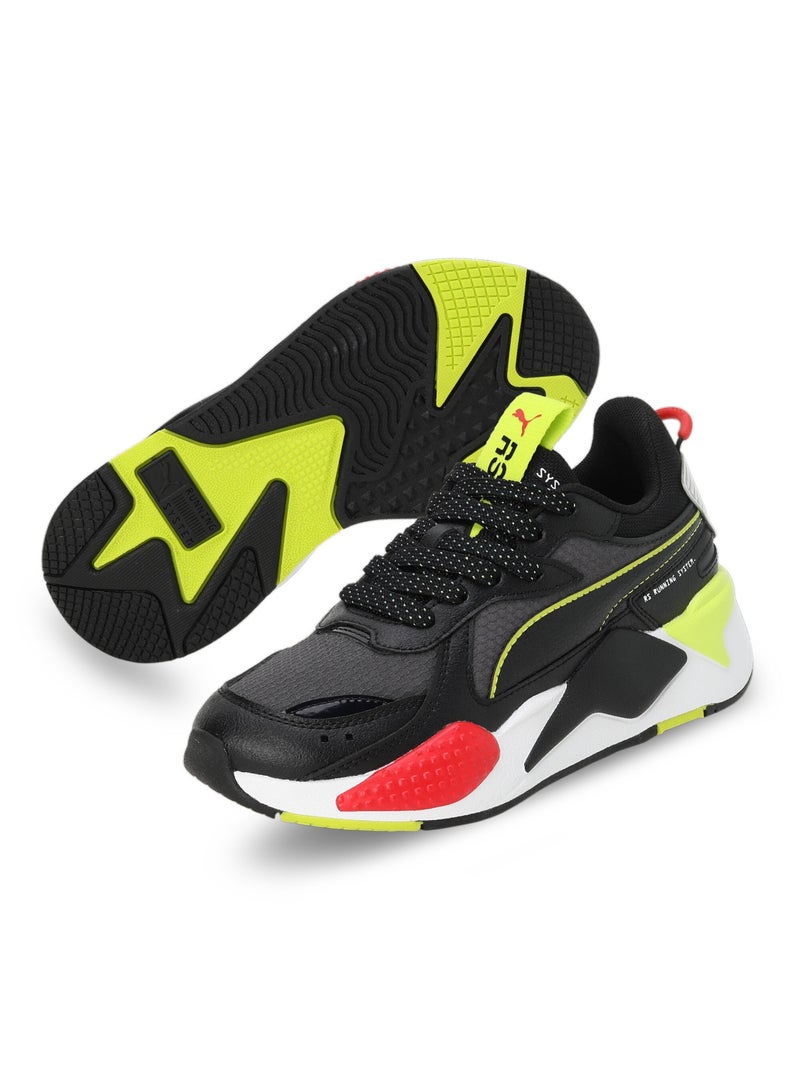PUMA RS-X EOS Youth Unisex Grey Lime Sneakers - Image 2