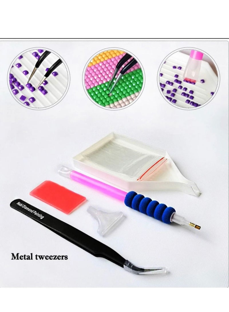 STRATEG 5D DIY Round Diamond Painting Multicolour - Image 3