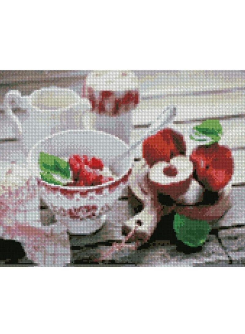 STRATEG 5D DIY Round Diamond Painting Multicolour - Image 1