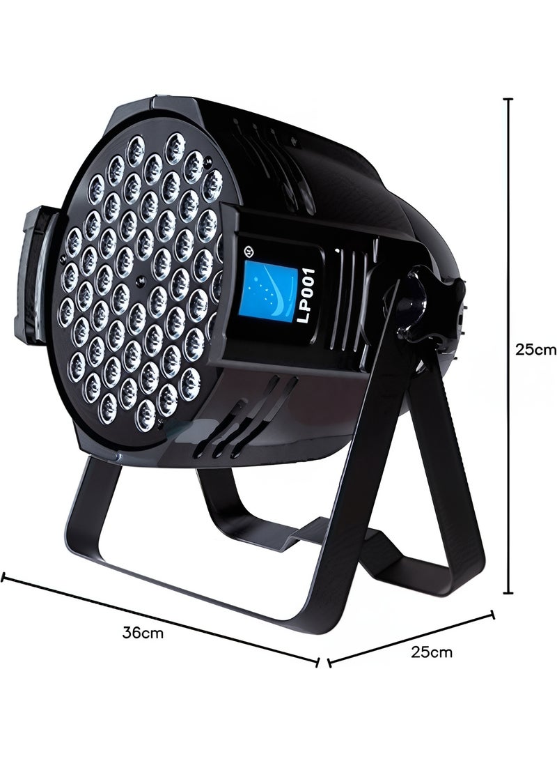 ETRONIK أضواء IMPRESSION LIGHTS Lp-001 54 مصباح LED RGBW إضاءة مسرح Par مع تحكم DMX لإضاءة حفلات الزفاف الداخلية والخارجية - عبوة من قطعة واحدة - Image 5