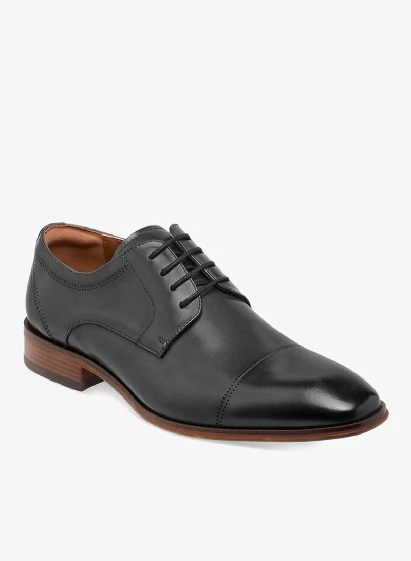 DUCHINI Men Lace-Up Leather Derby Shoes