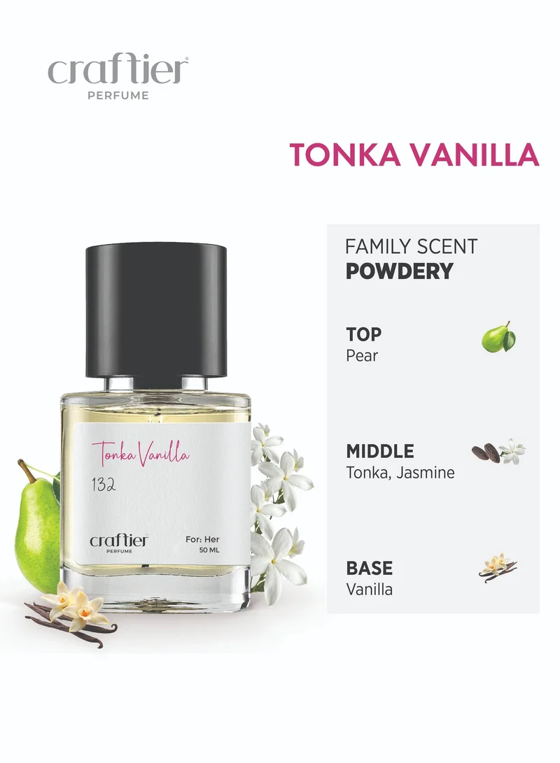 Craftier Perfume Inspired-La Belle Le parfum TONKA VANILLA - Inspired of-LA BELLE LE PARFUM, Eau De Parfum for Women - 50ml, Long Lasting Powdery Fragrance Upto 16 Hrs, Travel Size Women's Perfume for Women | Best Price UAE