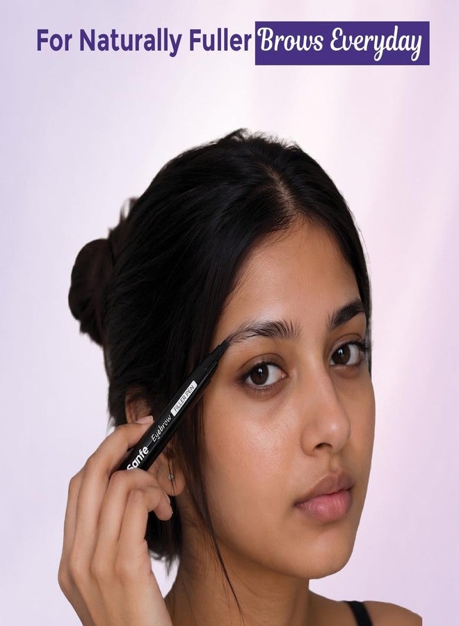 Sanfe Eyebrow Filler Pen | Waterproof Microblading Brow Pen | 4 Fork Tip Eyebrow Pencil for Natural Hair-Like Strokes | Long Lasting Smudge Proof Brow Makeup | 1 ml | Pack of 3 - Image 2