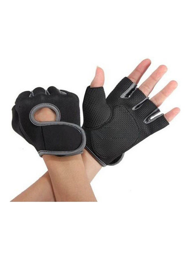 NIBEMINENT 1 Pair Sport Cycling Fitness GYM Weightlifting Exercise Half Finger Gloves for Men