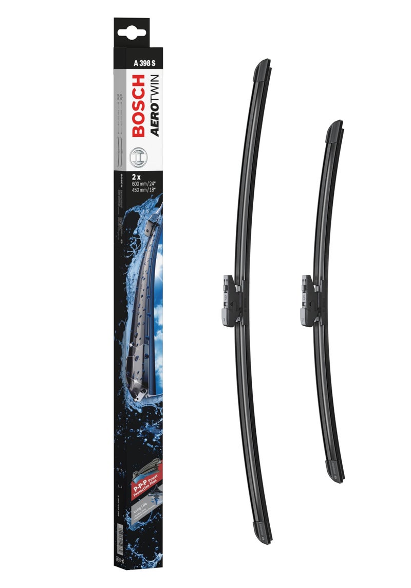 BOSCH 3397014398 AeroTwin OE Replacement Wiper Blades Driver  Passenger Side  Set of 2 24  18