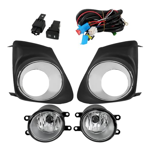 WFLNHB Front Bumper Fog Lights Replacement for 2011-2013 Toyota Corolla Driving Fog Lamps Kit 2Pack Clear Lens 81210-06071 - Image 1