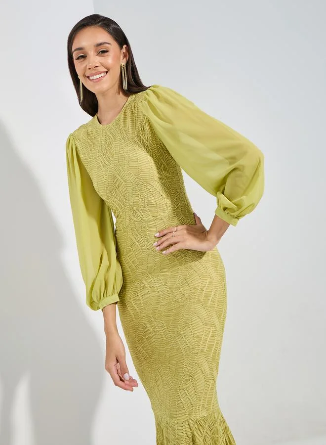 ستايلي Textured High-Low Dress