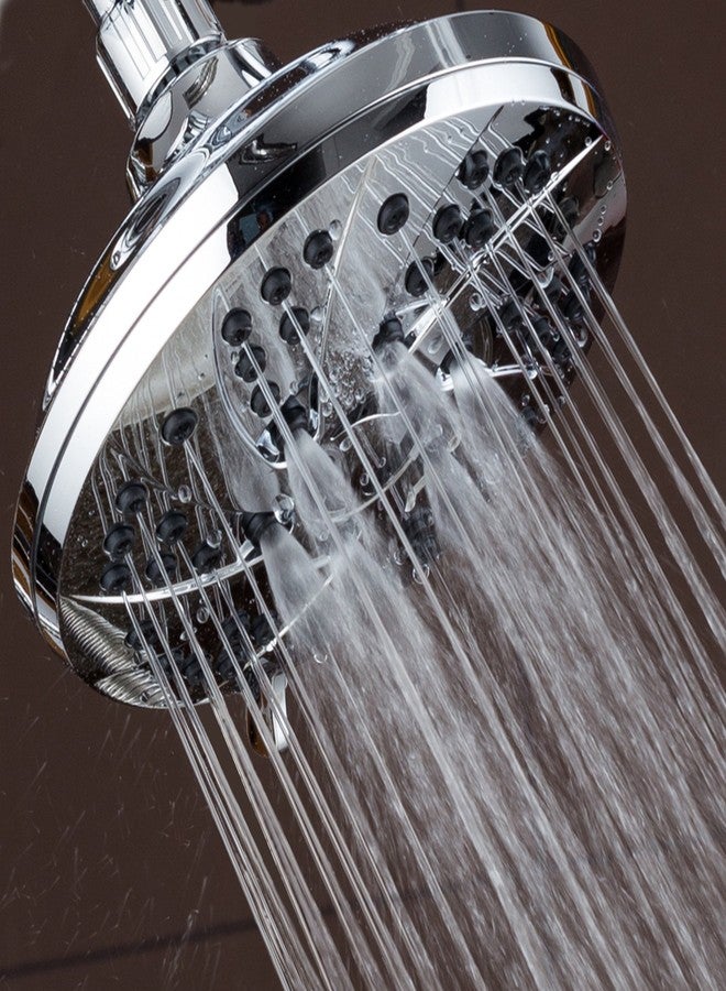 AquaDance High Pressure 6-inch / 6-Setting Premium Rain Shower Head by AquaDance for the Ultimate Shower Spa Experience! Officially Independently Tested to Meet Strict US Quality & Performance Standards! - Image 5