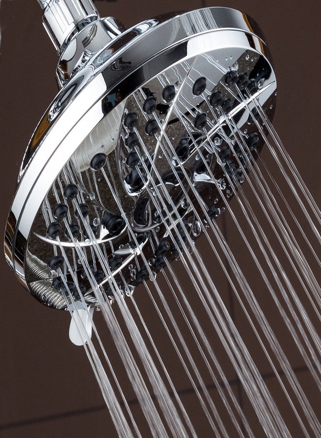 AquaDance High Pressure 6-inch / 6-Setting Premium Rain Shower Head by AquaDance for the Ultimate Shower Spa Experience! Officially Independently Tested to Meet Strict US Quality & Performance Standards! - Image 3