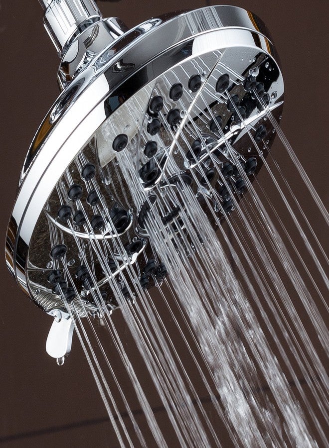 AquaDance High Pressure 6-inch / 6-Setting Premium Rain Shower Head by AquaDance for the Ultimate Shower Spa Experience! Officially Independently Tested to Meet Strict US Quality & Performance Standards! - Image 4