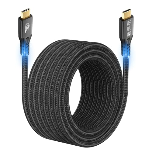 CHENLENIC USB C Cable 3.2 Gen 2X2 20Gbps, Type C 4K@60Hz UHD Video 5A/240W PD3.1 Fast Charge with E-Marker Compatible with Thunderbolt 3/4 MacBook Pro Samsung Galaxy Pixel Dell Monitor etc - Image 1