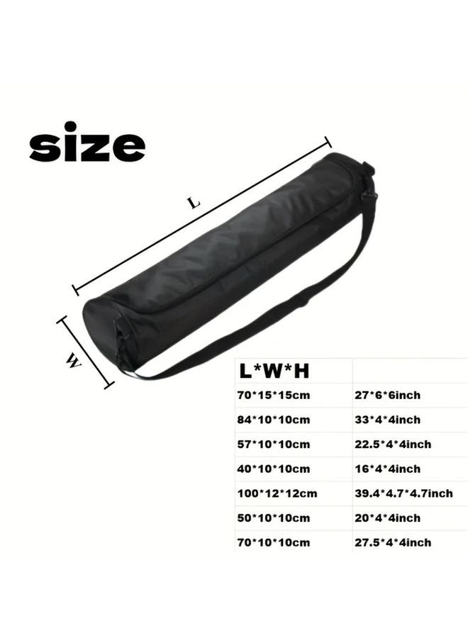 Black Thickened 600D Oxford Cloth Sound Equipment Tripod Storage Bag Size 70x15x15cm - Image 5