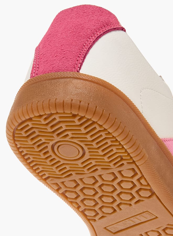 ELLE Women's Colourblock Sneakers with Lace-Up Closure  - Image 5