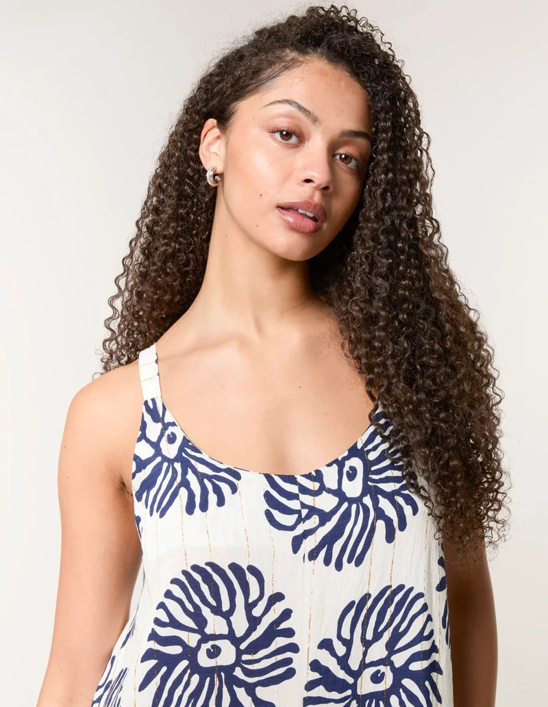 Blue Vanilla  Abstract Wide Leg Jumpsuit for Women | Best Price UAE