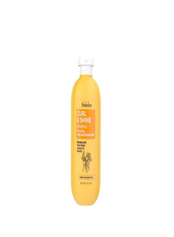 SHAKEBAR Curl and Shine Shampoo For Curly Coily And Textured Hair Blended With Shea Butter Jojeba Oil Keratin Sulfate and Paraben Free 300ml - Image 2