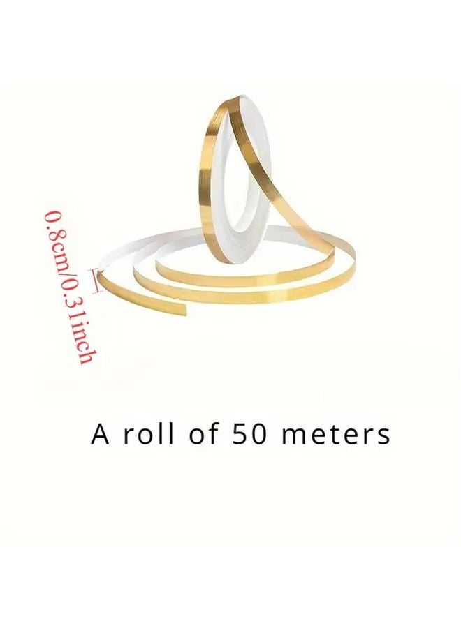 Golden 1 Self Adhesive Waterproof Tile Sealant Tape 50m for Floor Wall Bathroom RV - Image 4