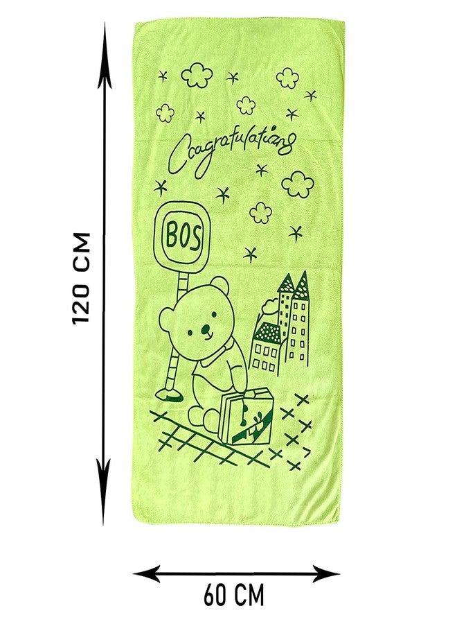 FIMALIA Soft Bath Towel Cotton Washcloth for New Born Baby,Infants and Toddlers(Colour & Prints May Vary)(Pack of 2) (Light Color, Medium_60cm x 120cm) - Image 5