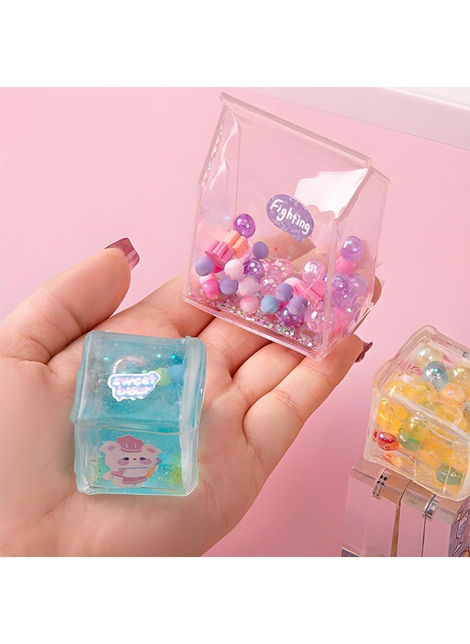 null - نانو شريط لاصق فقاعة مجموعة، 3M × 2Pcs نانو شريط لاصق البالونات ضخ، 10pcs قش، 1pcs ملصقات، ملصقات، 12 أنواع من الضوء، نانو شريط لاصق الفقاعات البلاستيكية السحرية البلاستيك فقاعة DIY مجموعة العملية (الأبيض + الوردي) - Image 1