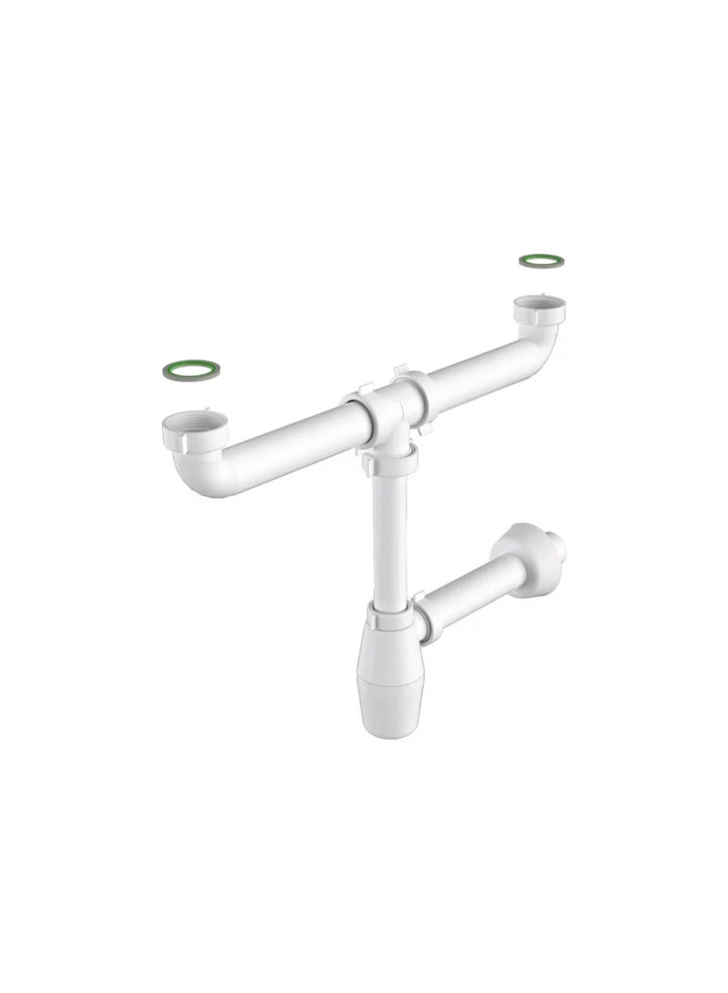 BONOMINI DOUBLE BOTTLE TRAP 1 1/2" | WITHOUT WASTE - Image 1