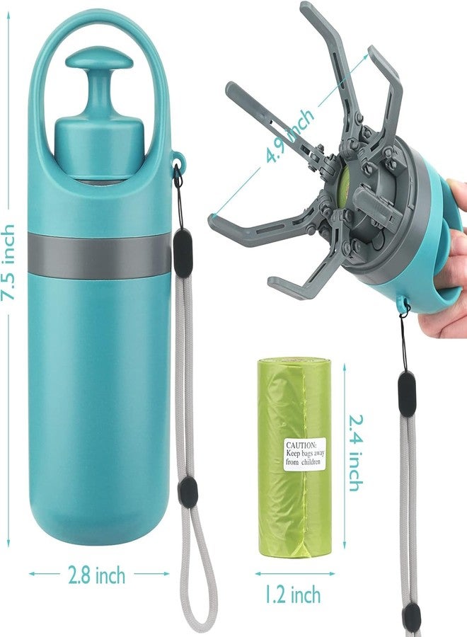 Bzivar Portable Dog Poop Scooper, Sanitary Dog Waste Picker Upper with Bag Dispenser, Convenient Pet Waste Cleaner for Dog Walkers, Attachable to Dog Leash, Harness or Waist - Image 2