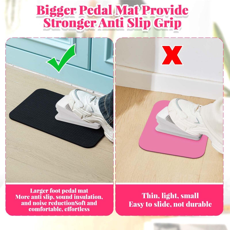 Drydiet 2 Pcs Sewing Machine Muffling Mat Pedal Sewing Mat Reduce Vibrations Noise No Slip Machine Accessories for Quilting(15" X 20" and 9" X 14",Black) - Image 5