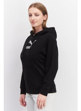 PUMA Women Sportswear Fit Long Sleeve Training Hoodie, Black  - Image 2