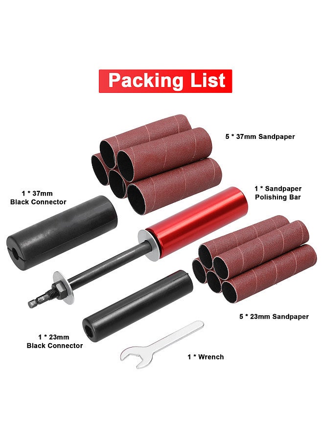 Handheld Sandpaper Grinding Rod Electric Rotary Tool Sandpaper Polishing Bar Woodworking Grind Polish Tool Fit Most Rotary Accessories Bit  - Image 1