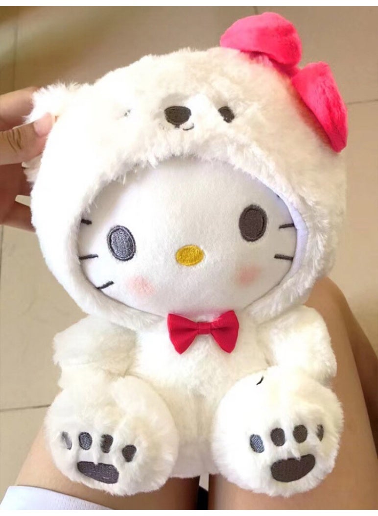 هالو كيتي دمية كرتونية محشوة بطول 30 سم - Image 2