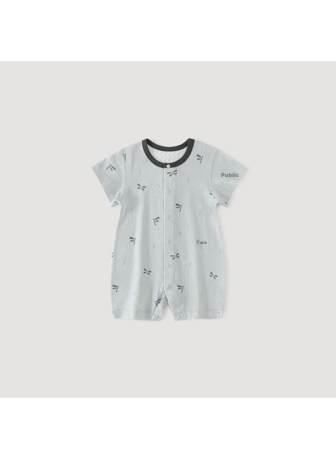 Balipig Bali Piglet Baby Clothes Newborn Short Sleeve Thin Ha Yi Pure Cotton A-Class Crawling Clothes Summer Baby Romper - Image 5