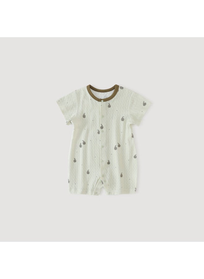 Balipig Bali Piglet Baby Clothes Newborn Short Sleeve Thin Ha Yi Pure Cotton A-Class Crawling Clothes Summer Baby Romper - Image 1