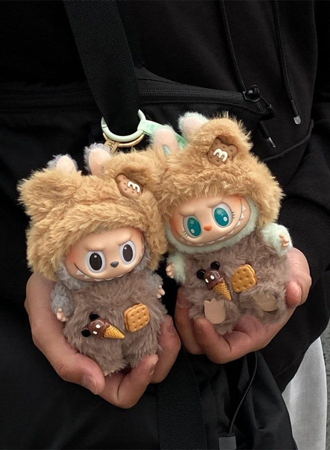 Plush Doll Clothes - Cute Animal 17cm Doll Clothing, Premium Doll Accessories Clothes for Collectors or Display - Kawaii Sandwich Cookie Bear Costume (No Doll)  - Image 3