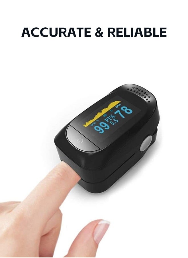 Fazza - Digital Pulse Fingertip Oximeter, Oled Hd Screen, Blood Oxygen Saturation Monitor, Pulse, Heart Rate Monitor - Image 1