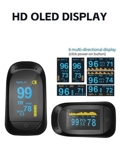 Fazza Digital Pulse Fingertip Oximeter, Oled Hd Screen, Blood Oxygen Saturation Monitor, Pulse, Heart Rate Monitor  - Image 2