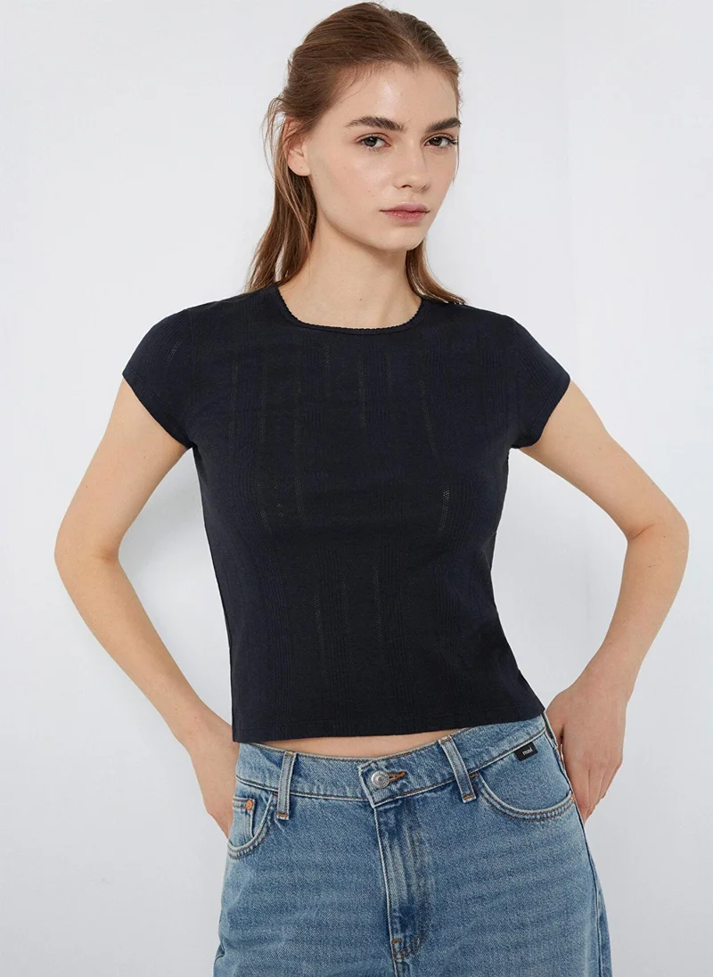 مافي Crew Neck Regular Fit T-Shirt