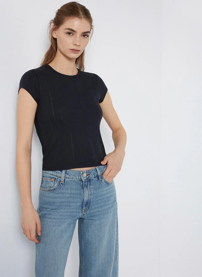 مافي Crew Neck Regular Fit T-Shirt