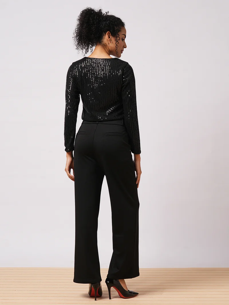 globus Women Party Embellished Tie-Up Crop Shrug