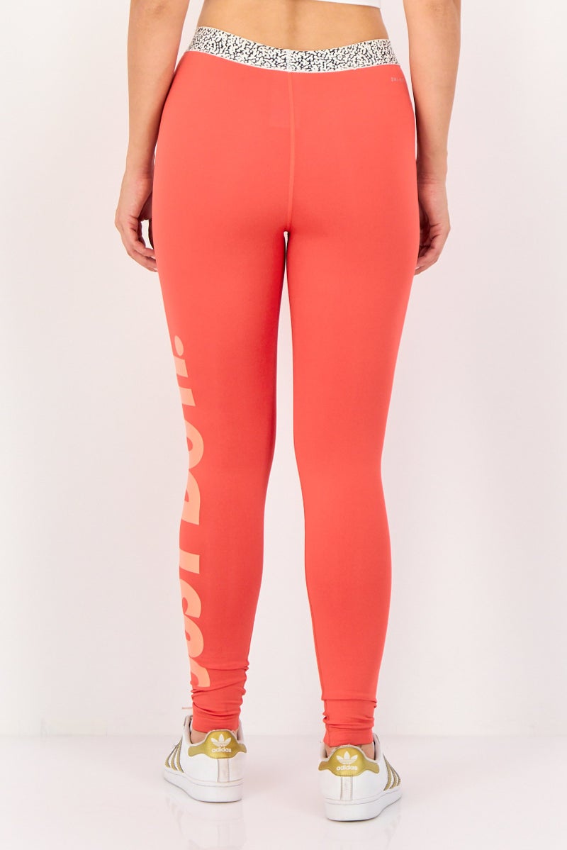 Nike Women Dri-Fit Training Leggings, Red - Image 4