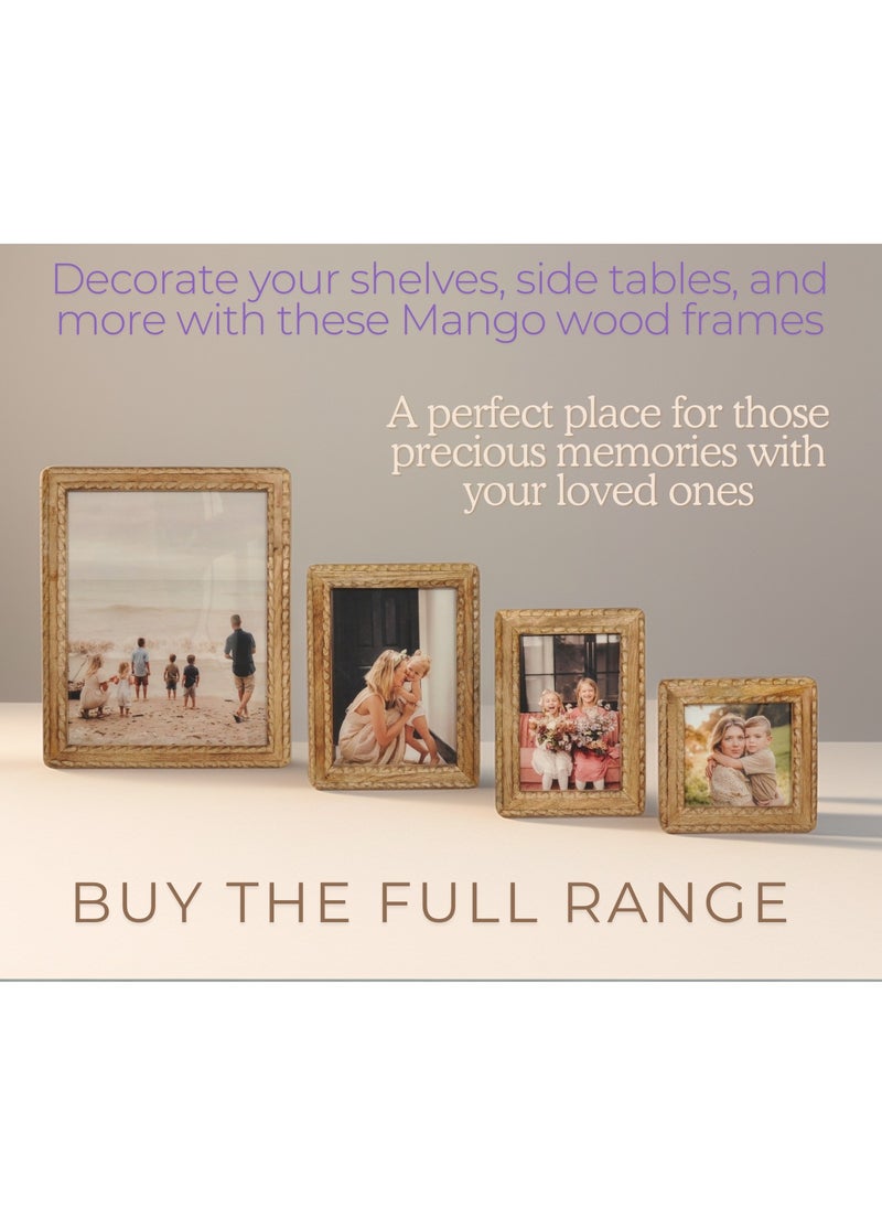 Mars & More - Handcrafted Wooden Photo Frame12x17 cm by Artesania - Image 1