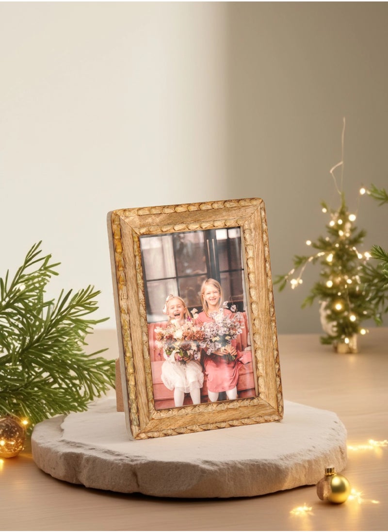 Mars & More - Handcrafted Wooden Photo Frame12x17 cm by Artesania - Image 1