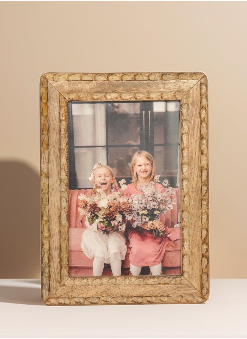 Mars & More - Handcrafted Wooden Photo Frame12x17 cm by Artesania - Image 1