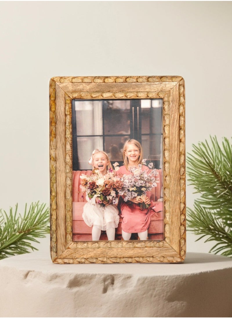 Mars & More - Handcrafted Wooden Photo Frame12x17 cm by Artesania - Image 1