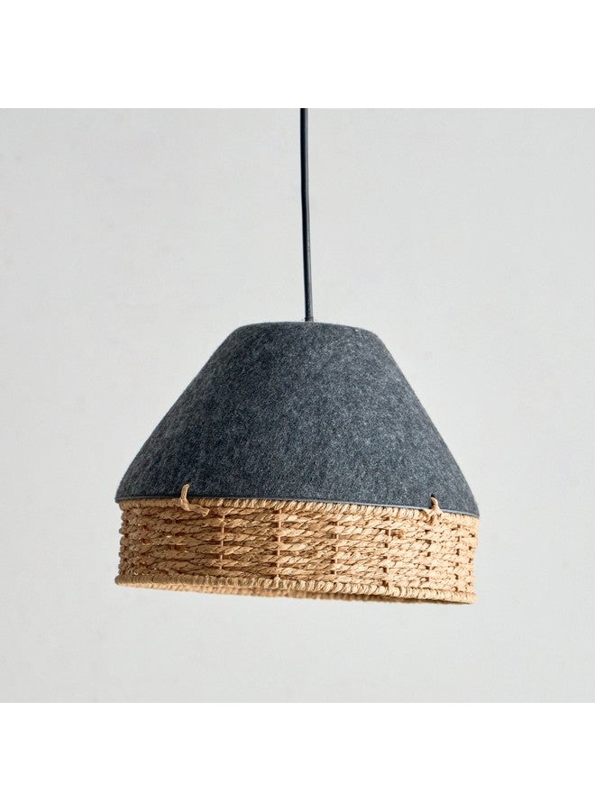 Home Box Fema Corsica Felt Lampshade 31 x 20 x 24 cm - Image 1