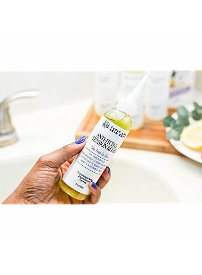 Design Essentials Scalp & Skin Care Anti-itch & Tension Relief, Yellowish Tea Tree & Aloe 4 Fl Oz - Image 3