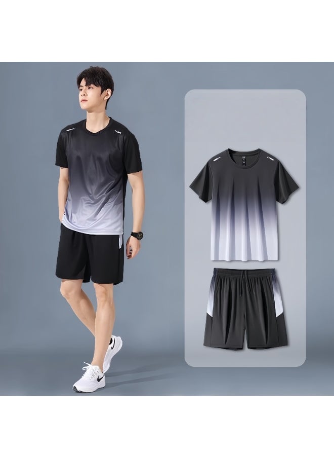 KUYING Fitness Ice Silk Speed Drying Sportswear Set  - Image 1
