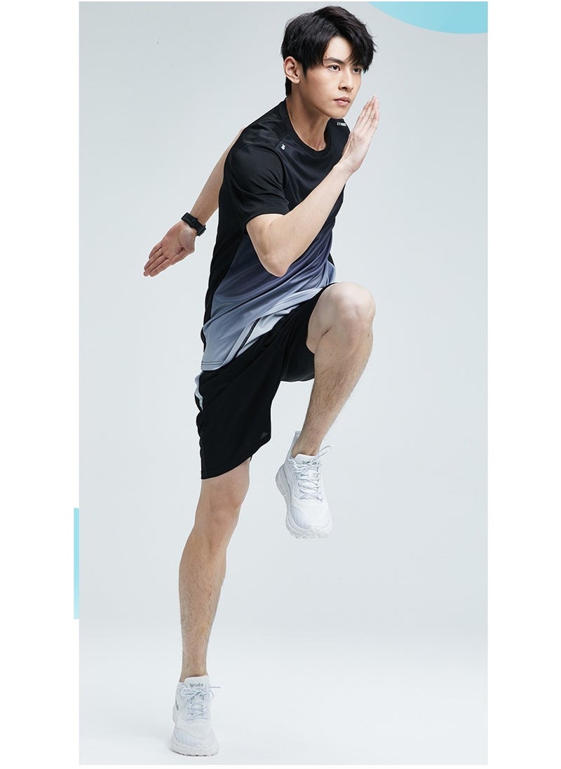 KUYING Fitness Ice Silk Speed Drying Sportswear Set  - Image 2