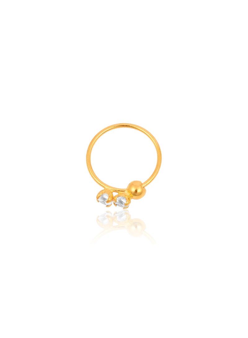 Expressing Individuality through Nose Pin Selection in 22kt gold