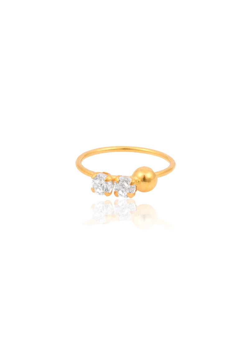 Expressing Individuality through Nose Pin Selection in 22kt gold