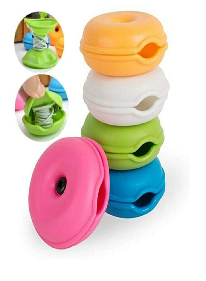 FveBzem 5-Pack Tangle-Free 5 Cord Organizer - Cable Turtle Earbuds & Headphone Cord Wrap Storage Manage & Shortener - Image 1