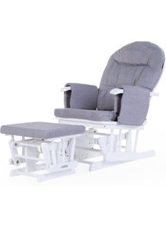CHILDHOME Gliding Chair With Footrest Grey  - Image 1