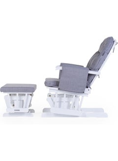 CHILDHOME Gliding Chair With Footrest Grey  - Image 2